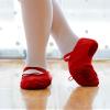 Daydance Red Kids Ballet Shoes Girls Split Sole Ballet Slippers Dance Flats view 2