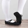 Daydance Boys Black Ballet Slippers Girls, Split Sole Ballet Flats Dance Shoes view 2