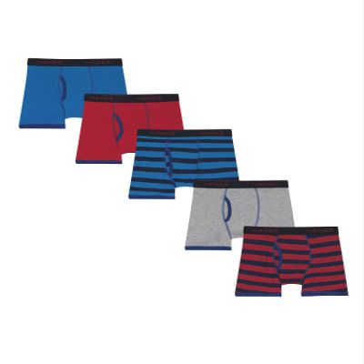 Hanes Boys Comfort Flex Fit Sport Ringer Boxer Briefs, Assorted 5 - Pack, Large
