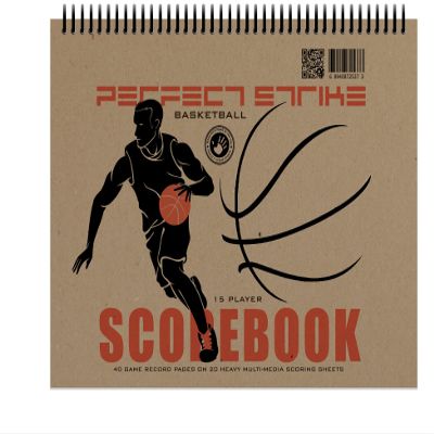 Perfect Strike Basketball Scorebook with Rules and Scoring Instructions : Heavy Duty. Youth and Adult Basketball. TS-15P. (5 Book Value Pack)