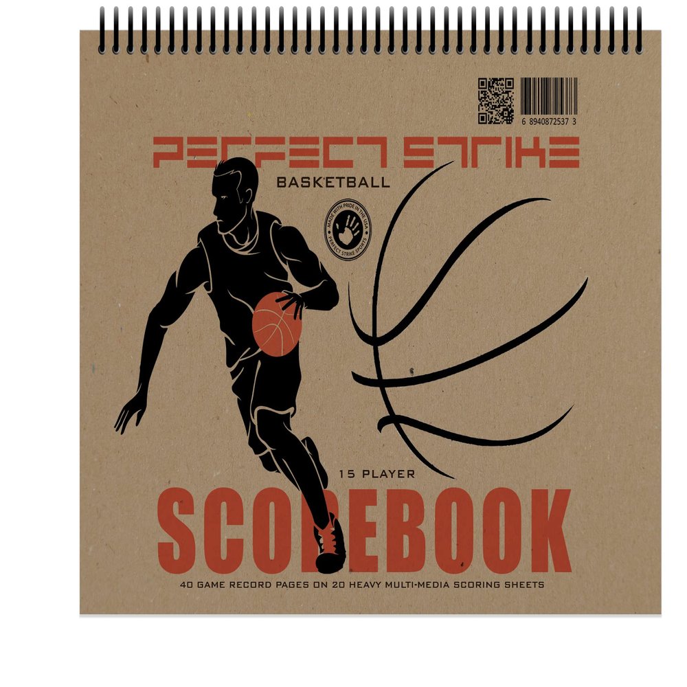 Perfect Strike Basketball Scorebook with Rules and Scoring Instructions : Heavy Duty. Youth and Adult Basketball. TS-15P. (5 Book Value Pack)