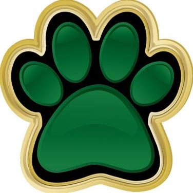 Crown Awards .75" x.75 Paw Print Pins, Paw Print Lapel Pins Great Green Paw Insert Pin for School Events Gold 20 Pack Prime