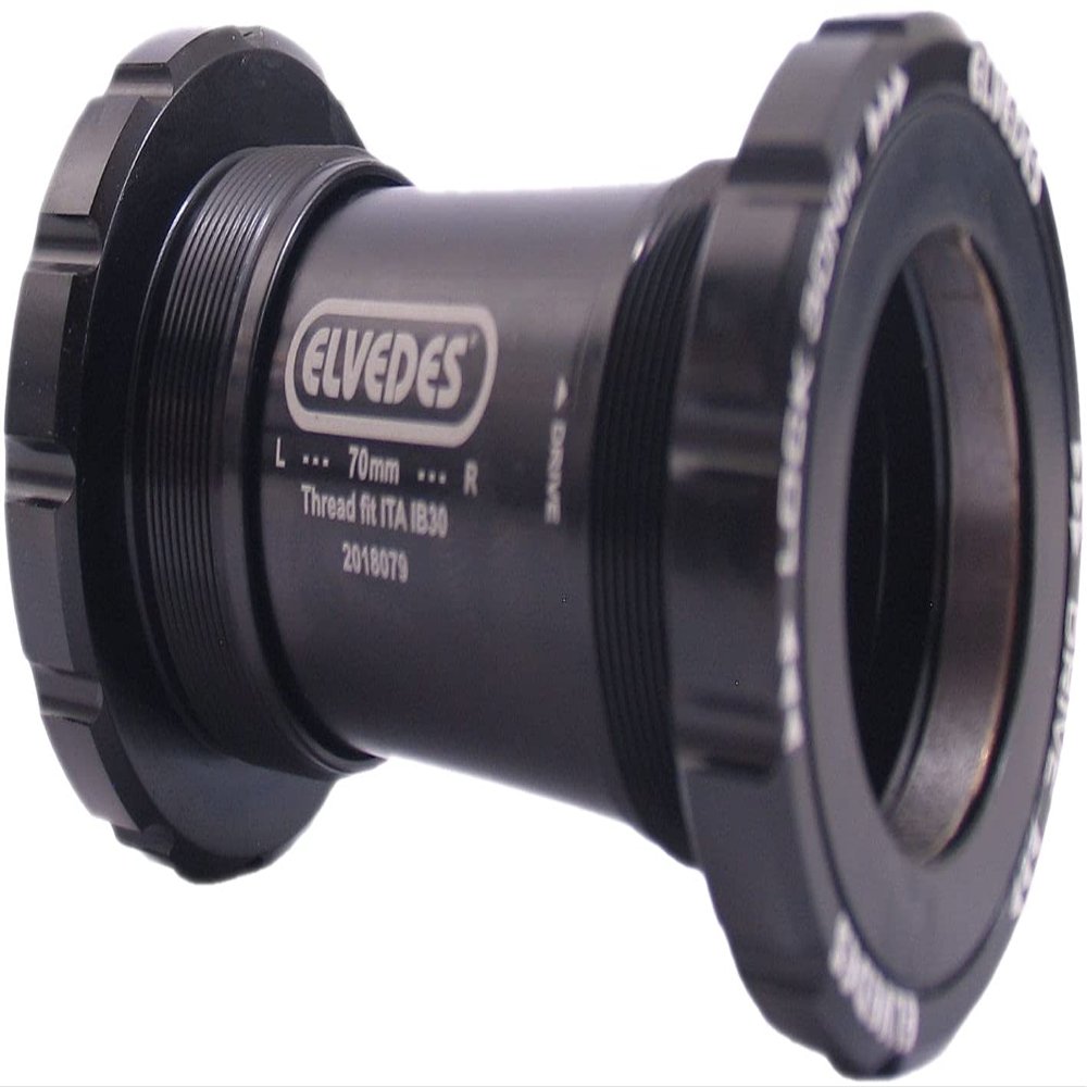 Elvedes ITA IB30 Unisex Adult Cycle E-Bike Crankset - Black, Standard