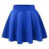 MBJ WB829 Womens Basic Versatile Stretchy Flared Casual Midi Skater Skirt XXXL Royal_Brite view 1