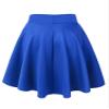 MBJ WB829 Womens Basic Versatile Stretchy Flared Casual Midi Skater Skirt XXXL Royal_Brite view 3