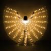 iMucci LED Lights Belly Dance Isis Wings - Bellydance Glow Angel dance Wings with Telescopic Sticks Flexible Rods for Adults and Child Yellow view 1