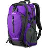 FENGDONG 40L Waterproof Lightweight Outdoor Daypack Hiking,Camping,Travel Backpack for Women Men Purple view 1