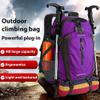 FENGDONG 40L Waterproof Lightweight Outdoor Daypack Hiking,Camping,Travel Backpack for Women Men Purple view 3
