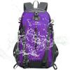 FENGDONG 40L Waterproof Lightweight Outdoor Daypack Hiking,Camping,Travel Backpack for Women Men Purple view 4