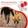 1Pair Bikes Training Wheels for Children Universal Balance Auxiliary Wheel Silent Flash Kid Bicycle Training (Red) view 3