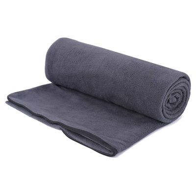 Xinwe Fleece Sleeping Bag Liner Travel Sheet Camping Sleep Sack Ultralight Zippered Storage Bag Full Sized Zipper Backpacking Blanket for Traveling, Camping, Hiking, Outdoor Activities (Grey)