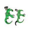 Archery Release Aid Fully Automatic Aluminum Alloy 3 or 4 Finger Release Aid Stainless Steel Release Aid Left or Right Hand for Compound Bow Hunting Shooting Target Trigger (Green) view 3