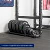 Titan Fitness Horizontal Weight Plate Storage w/Wheels Bumper Rack view 3