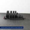 Titan Fitness Horizontal Weight Plate Storage w/Wheels Bumper Rack view 4