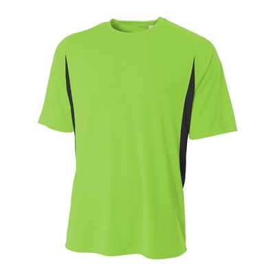 A4 Sportswear Youth Medium Lime/Black Cooling Tee