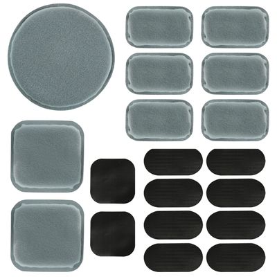 AOUTACC Universal Airsoft Helmet Pads, Replacement Foam Padding Kits Set Accessories Mats for FAST/MICH/ACH/USMC/PASGT Helmets (Memory Foam, Light Gray)