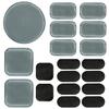 AOUTACC Universal Airsoft Helmet Pads, Replacement Foam Padding Kits Set Accessories Mats for FAST/MICH/ACH/USMC/PASGT Helmets (Memory Foam, Light Gray) view 1