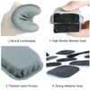 AOUTACC Universal Airsoft Helmet Pads, Replacement Foam Padding Kits Set Accessories Mats for FAST/MICH/ACH/USMC/PASGT Helmets (Memory Foam, Light Gray) view 3