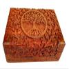 Craft N Copper Handcrafted fine Wooden Carving Tree of Life Box for Jewellery Storage view 1