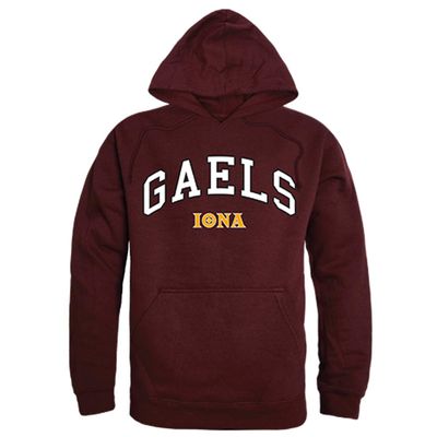 Iona College Gaels NCAA Men's Campus Hoodie Fleece Sweatshirt - Maroon, XX-Large