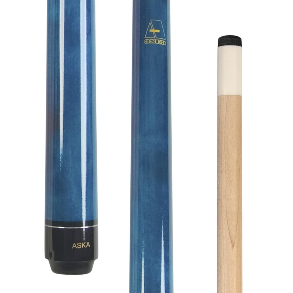 ASKA Short Kids Cue Stick, Canadian Hard Rock Maple, 13mm Hard Tip (LECN no wrap, 36 Inches)