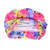 Honbay Pleated Swimming Cap Long Hair Swim Cap Bathing Cap, Non-Waterproof (Pink Blue) view 3