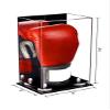 Better Display Cases Acrylic Vertical Boxing Glove Display Case with Mirror Case, White Risers and Black Base 8" x 6" x 14" (A092/V18) view 2