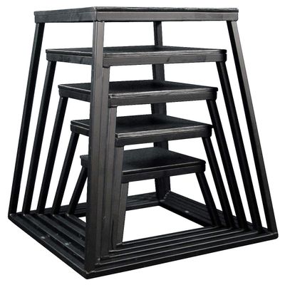 Ader Black Plyometric Platform Box (12''-36'' 5pcs Black)