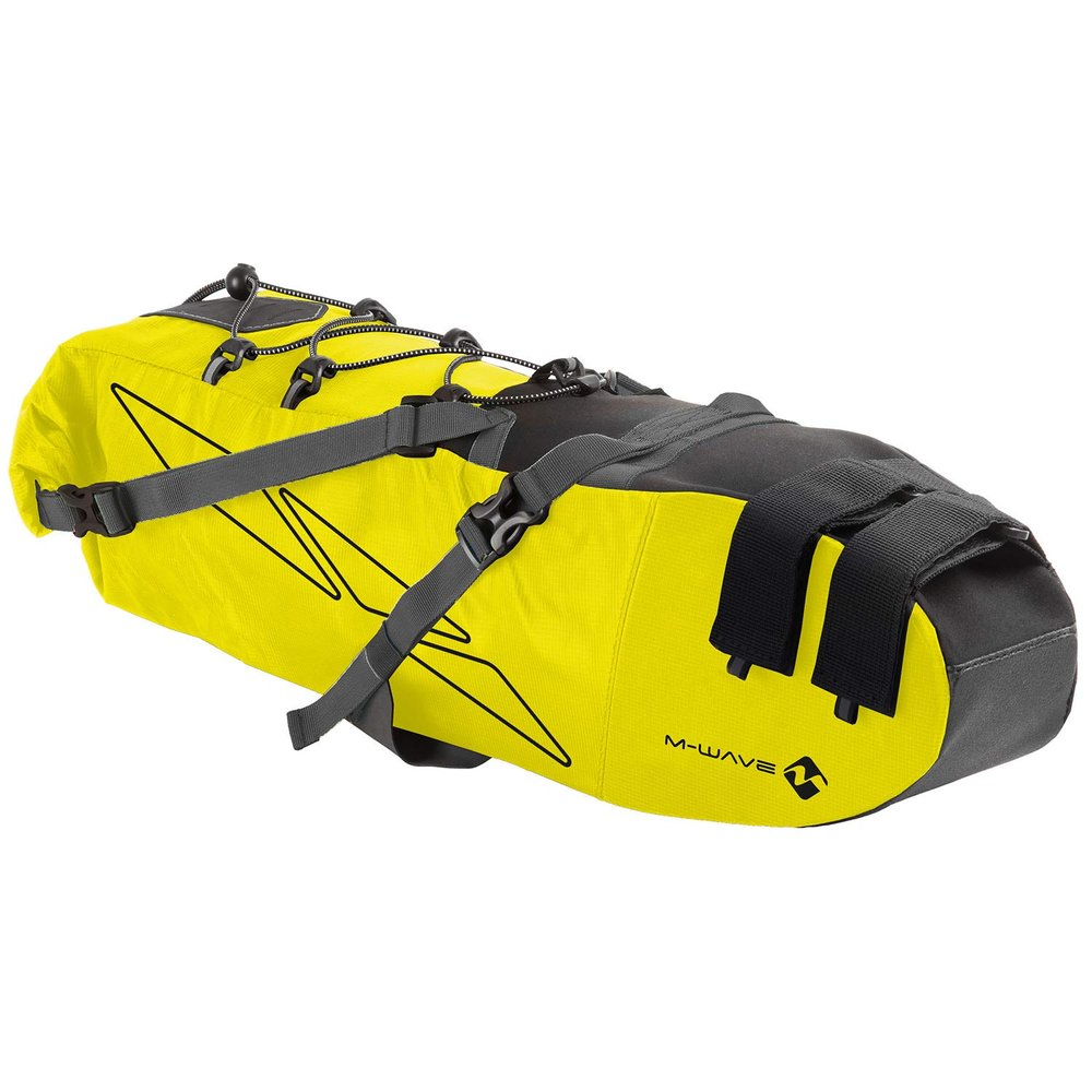 M-Wave Rough Ride Packing Saddle Bags, Neon Yellow