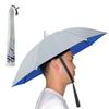 NEW-Vi Umbrella Hat, 25 inch Hands Free Umbrella Cap for Adults and Kids, Fishing Golf Gardening Sunshade Outdoor Headwear (Silver 2 Pcs) view 1