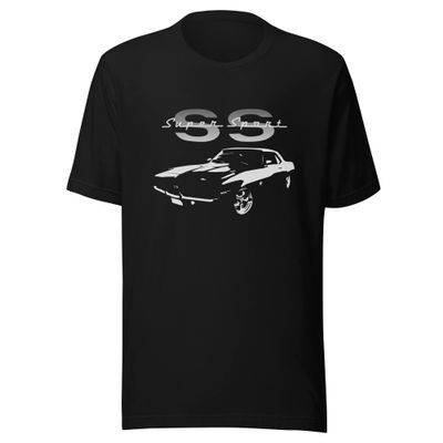 1969 Camaro SS Super Sport T-Shirt Black, Fan Gift, Unisex, Vintage, Retro, Classic, Racing