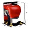 Better Display Cases Acrylic Vertical Boxing Glove Display Case with Mirror Case, Yellow Risers and Black Base 8" x 6" x 14" (A092/V18) view 2