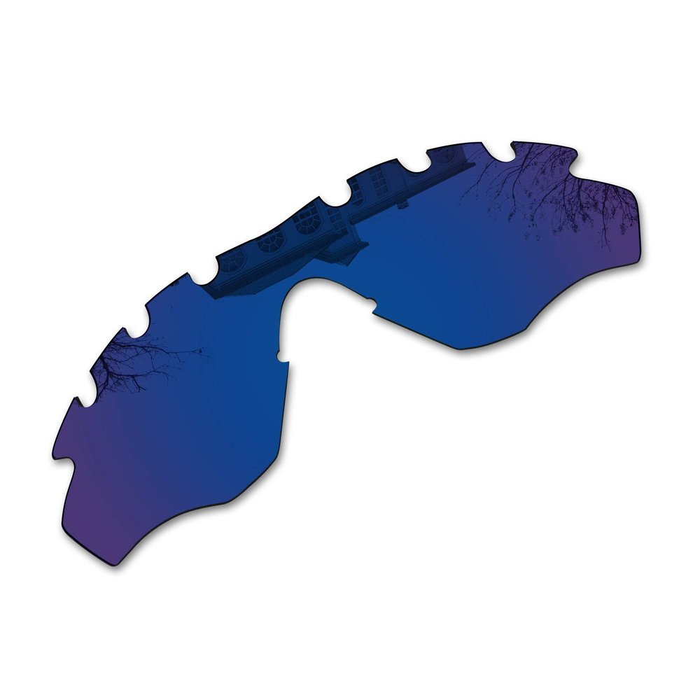 Millersawp M2 Frame XL Vented Replacement Lenses Compatible with Oakley Sunglass-Pacific Iridium