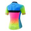 Cycling Jersey Womens Bike Jersey Zip Mountain Cycle Shirts Short Sleeve Road Bicycle Tops Pro Team Racing MTB Tops for Ladies Female Clothing wear Size XXL view 3
