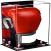 Better Display Cases Acrylic Vertical Boxing Glove Display Case with Mirror Case, Pink Risers and Black Base 8" x 6" x 14" (A092/V18) view 1