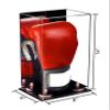 Better Display Cases Acrylic Vertical Boxing Glove Display Case with Mirror Case, Pink Risers and Black Base 8" x 6" x 14" (A092/V18) view 2