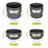 Odoland 16pcs Camping Cookware Mess Kit, Lightweight Pot Pan Mini Stove with 2 Cups, Fork Spoon Kits for Backpacking, Outdoor Camping Hiking and Picnic view 3