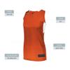 Augusta Sportswear Womens Step-Back Basketball Jersey, Orange/White, L view 4