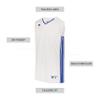 Russell Athletic Legacy Basketball Jersey White/Royal L view 4