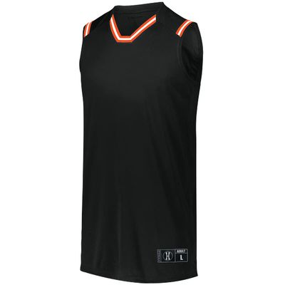 Holloway Sportswear Boys Retro Basketball Jersey S Black/Orange/White