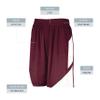 Augusta Sportswear Youth Step-Back Basketball Shorts, Maroon/White, XL view 4