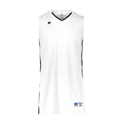 Russell Athletic Legacy Basketball Jersey White/Black L