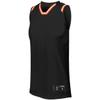 Holloway Sportswear Womens Retro Basketball Jersey L Black/Orange/White