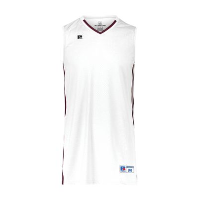 Russell Athletic Legacy Basketball Jersey White/Maroon M