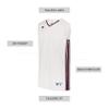 Russell Athletic Legacy Basketball Jersey White/Maroon M view 4
