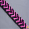 Pink/Black Full Size Hilason Horse Breast Collar Flat Braided Paracord 1" X 8Ft | Racing Barrel Rein Gifts view 3
