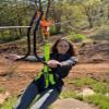 Zip line Trolley with brake - Sport Zipliner Zip line Trolley with brake - Featuring the revolutionary, patented, no-wear braking systemthe first of its kind in the Zip line industry. Pull back view 1