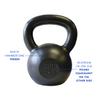 Ader 20kg (44lb) Premier Kettlebell Set (2pcs) view 3