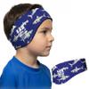 Earvolution Ear Band-It Ultra Swimming Headband, American Brand, Doctor-Invented - Sensory-Friendly- Anti-Slip Grip &Thick Neoprene for Max Protection/Comfort, Holds Earplugs in, (Sharks, Medium) view 1