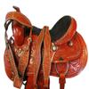 15 16 17 DEEP SEAT Barrel Saddle Set Western Horse Trail Pleasure Tooled Leather (17) view 1